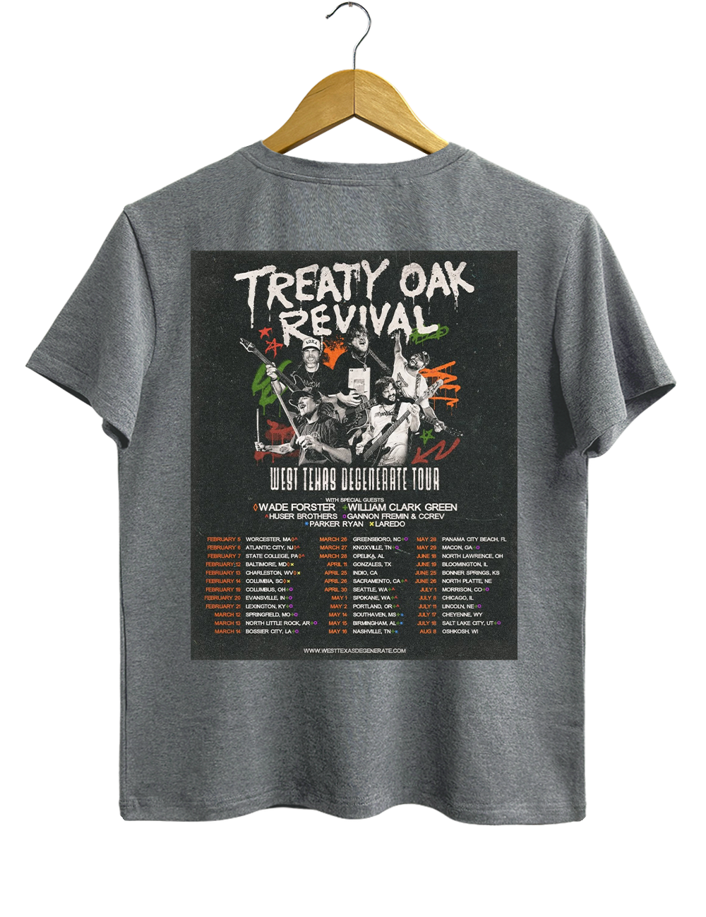 Treaty Oak Revival Tour Tee