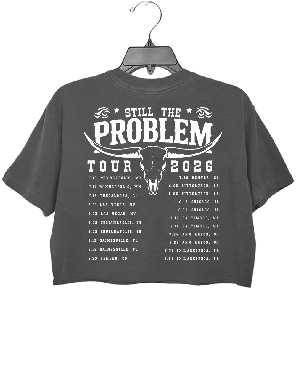 Vintage Morgan Wallen Still The Problem Crop Top