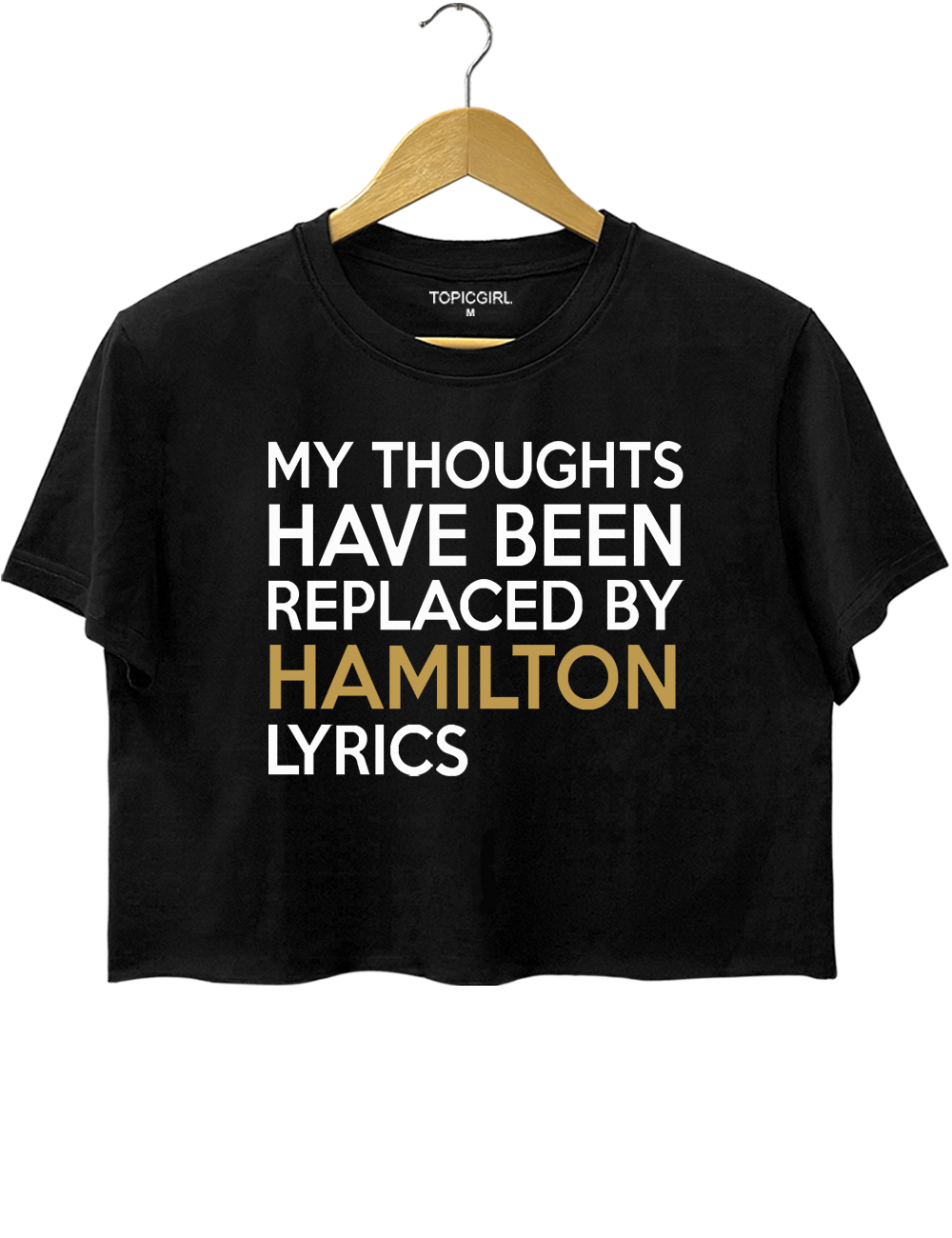 My Thoughts Have Been Replaced By Hamilton Lyrics Crop Top