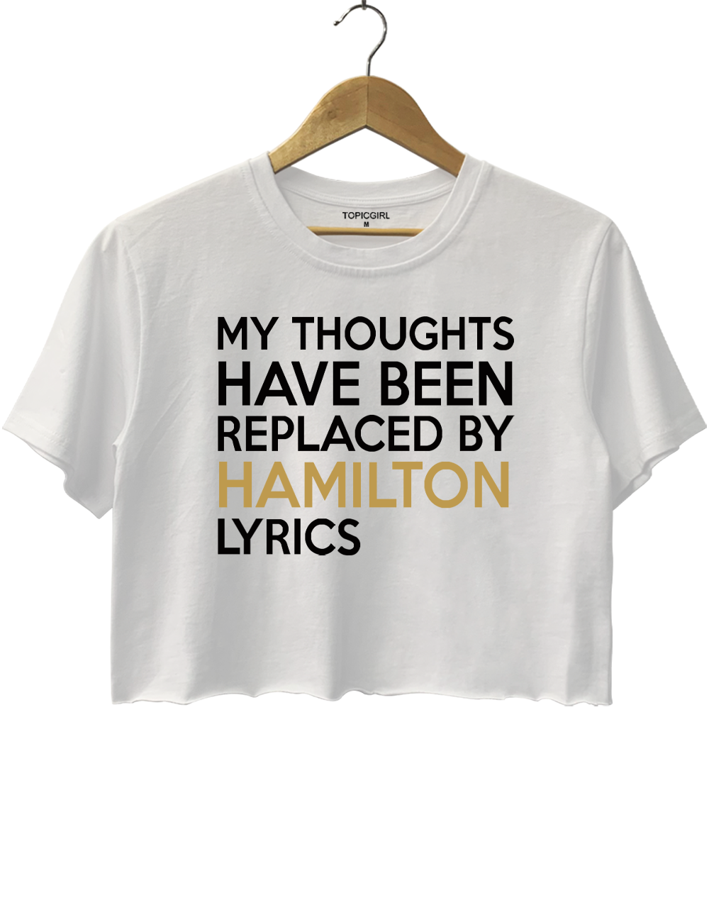 My Thoughts Have Been Replaced By Hamilton Lyrics Crop Top