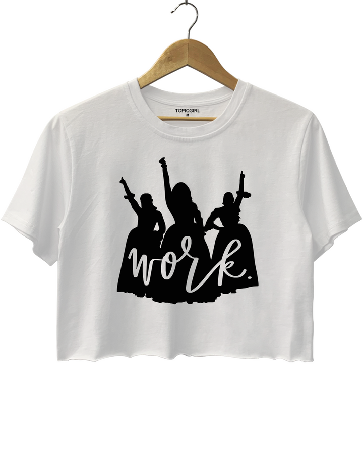 The Schuyler Sisters Work Girl Power Crop Top
