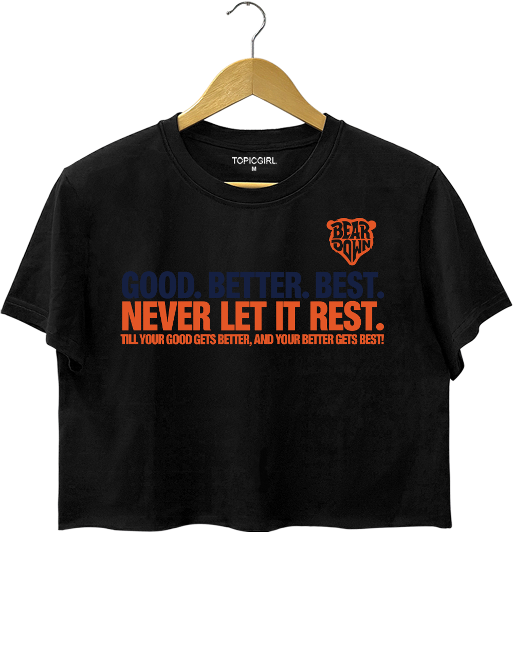 Chicago Football Good Better Best Crop Top