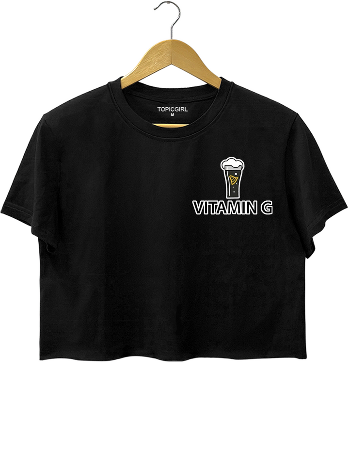 Vitamin G Beer Crop Top