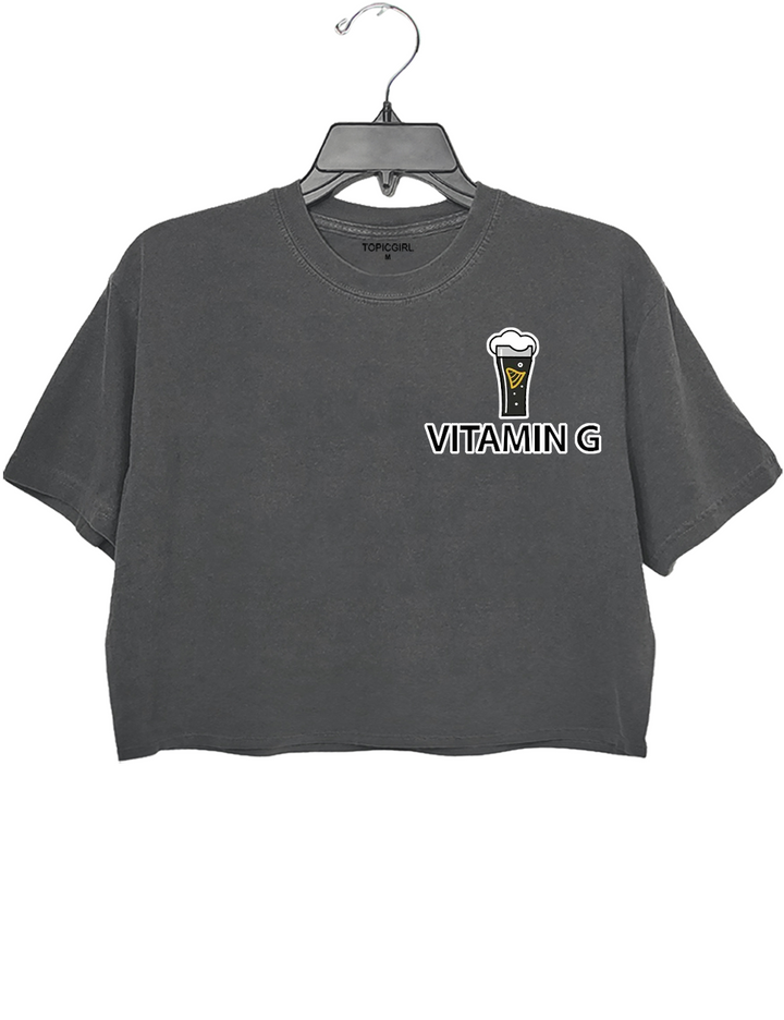 Vitamin G Beer Crop Top