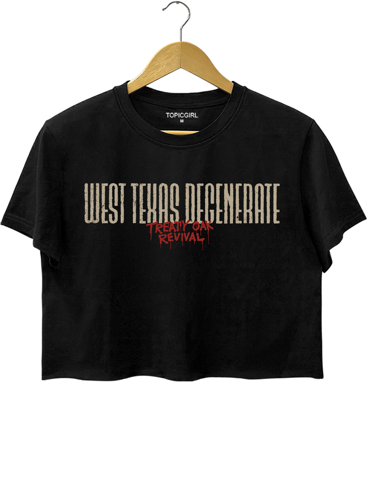 Treaty Oak Revival West Texas Degenerate Graphic Crop Top