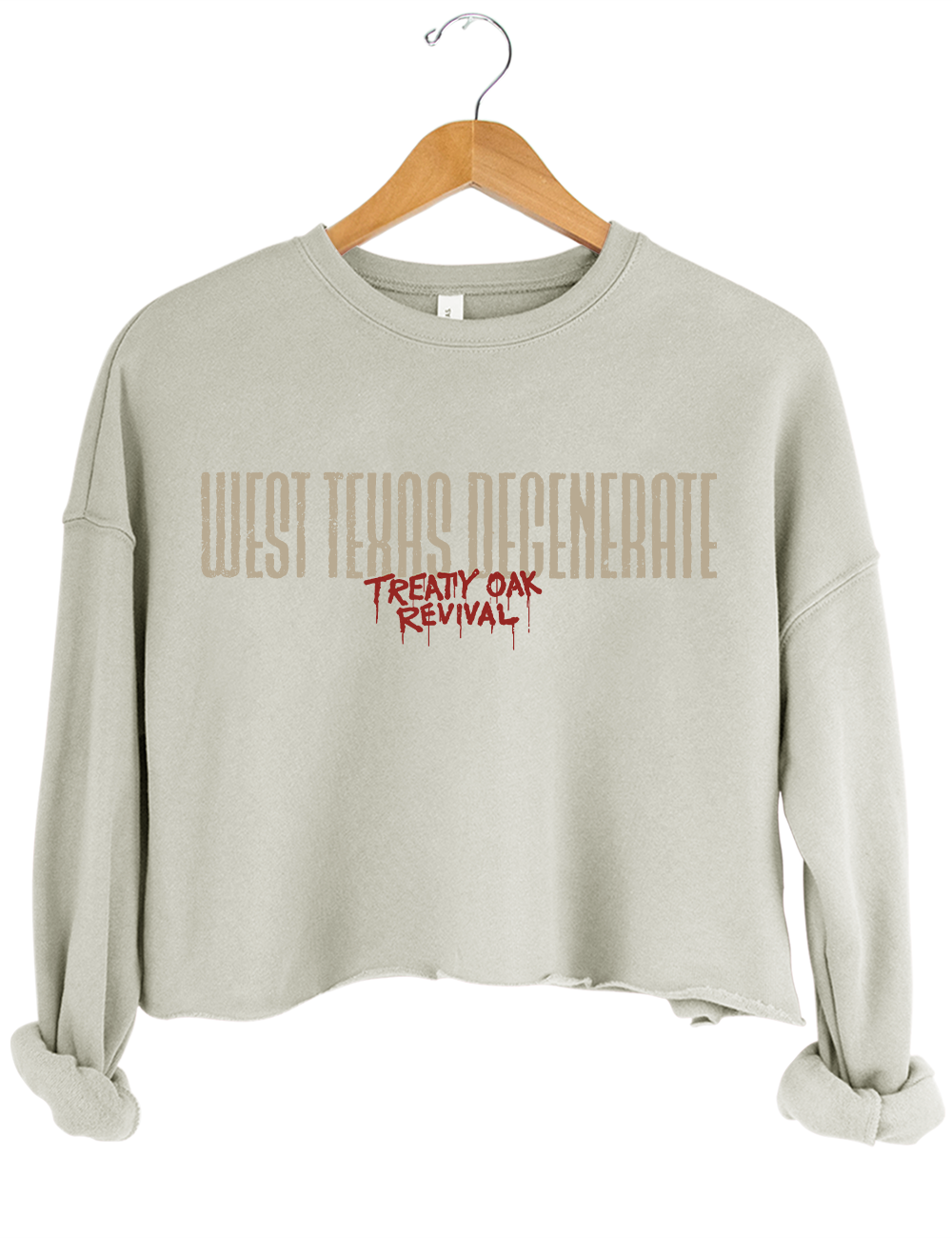 Treaty Oak Revival West Texas Degenerate Graphic Crop Sweatshirt