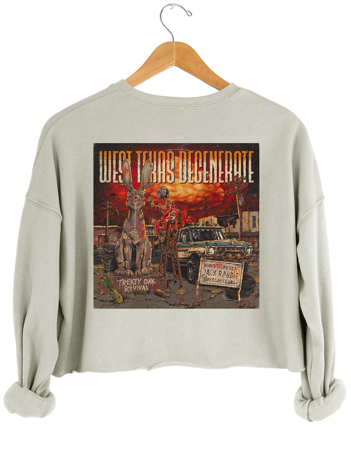 Treaty Oak Revival West Texas Degenerate Graphic Crop Sweatshirt