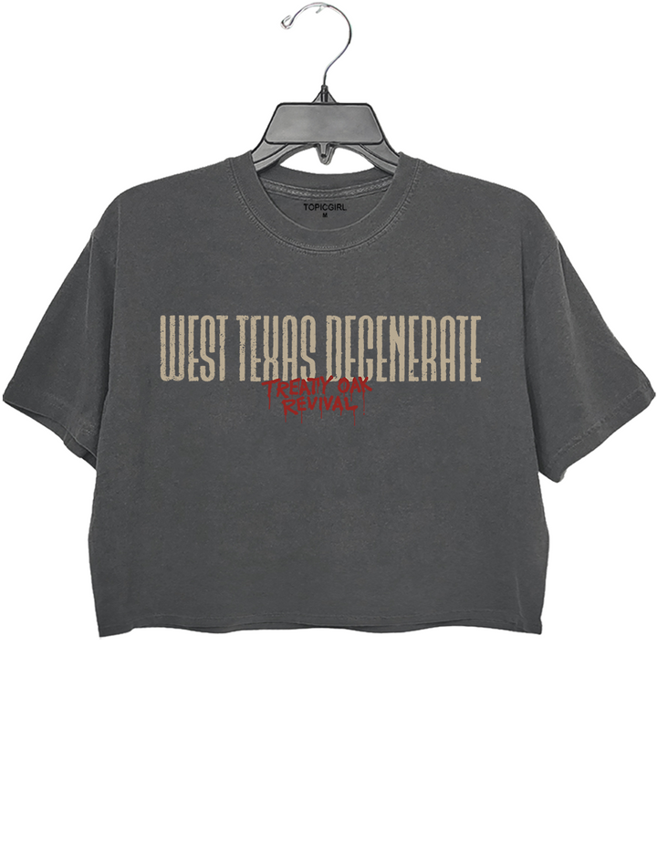 Treaty Oak Revival West Texas Degenerate Graphic Crop Top
