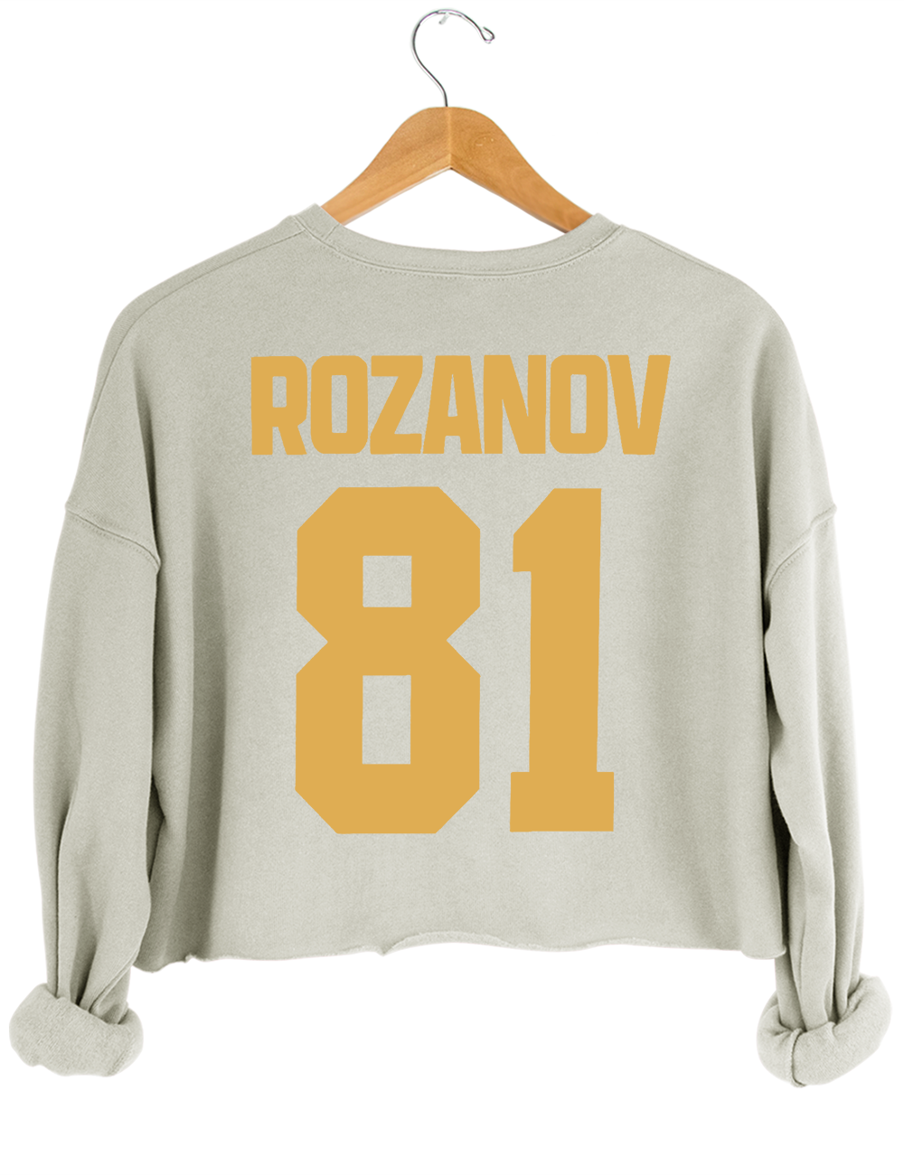 Ilya Rozanov 81 - Boston Hudson Willians Connor Storrie Crop Sweatshirt