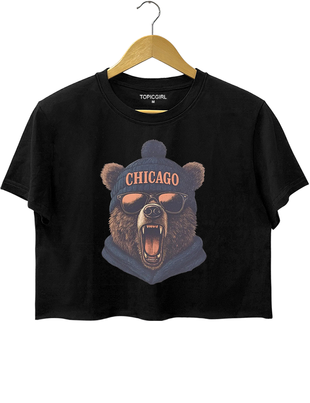 Vintage Chicago Football Crop Top