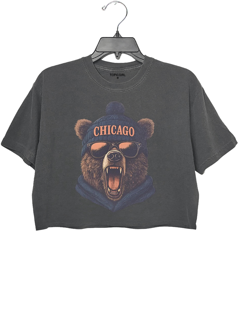 Vintage Chicago Football Crop Top