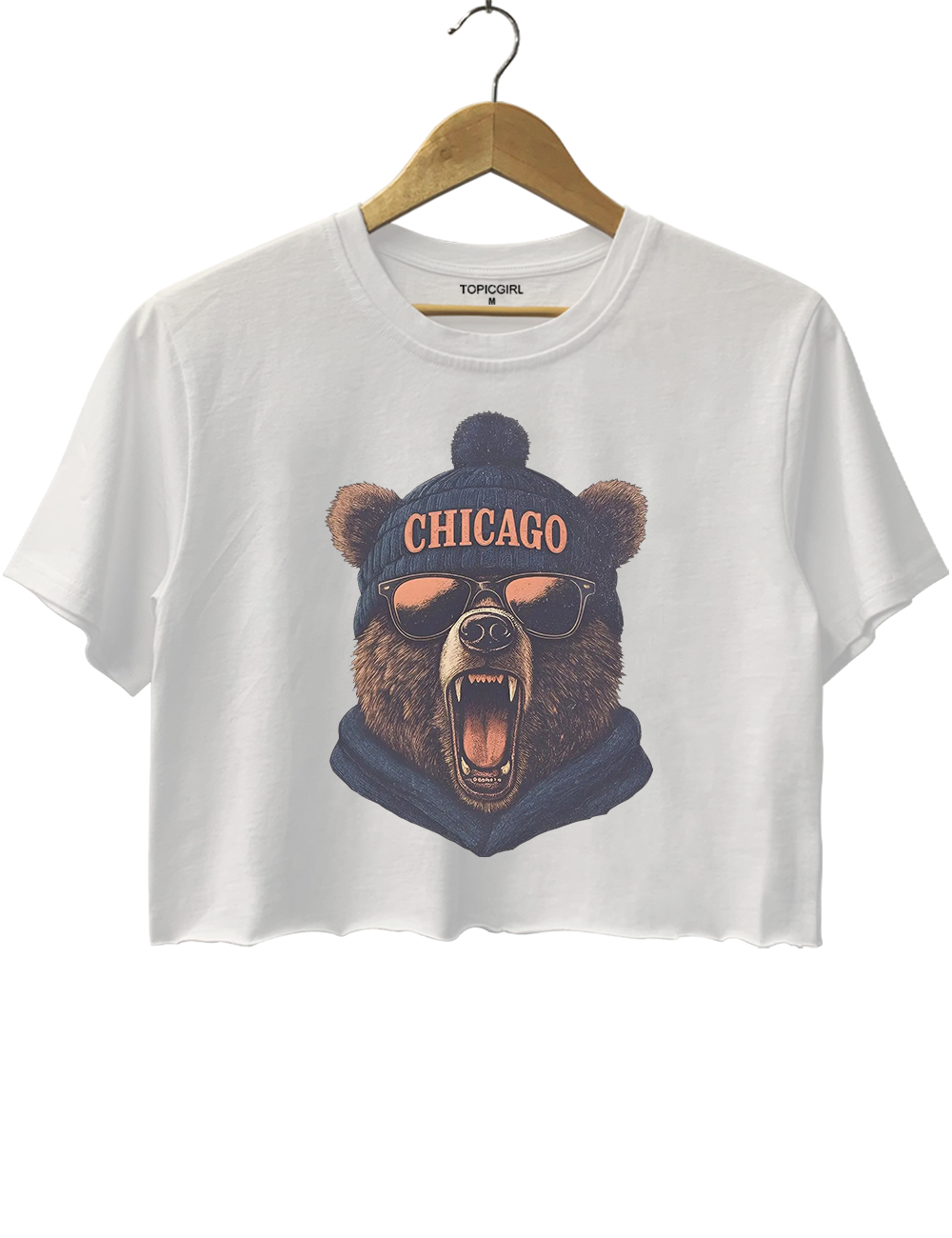 Vintage Chicago Football Crop Top