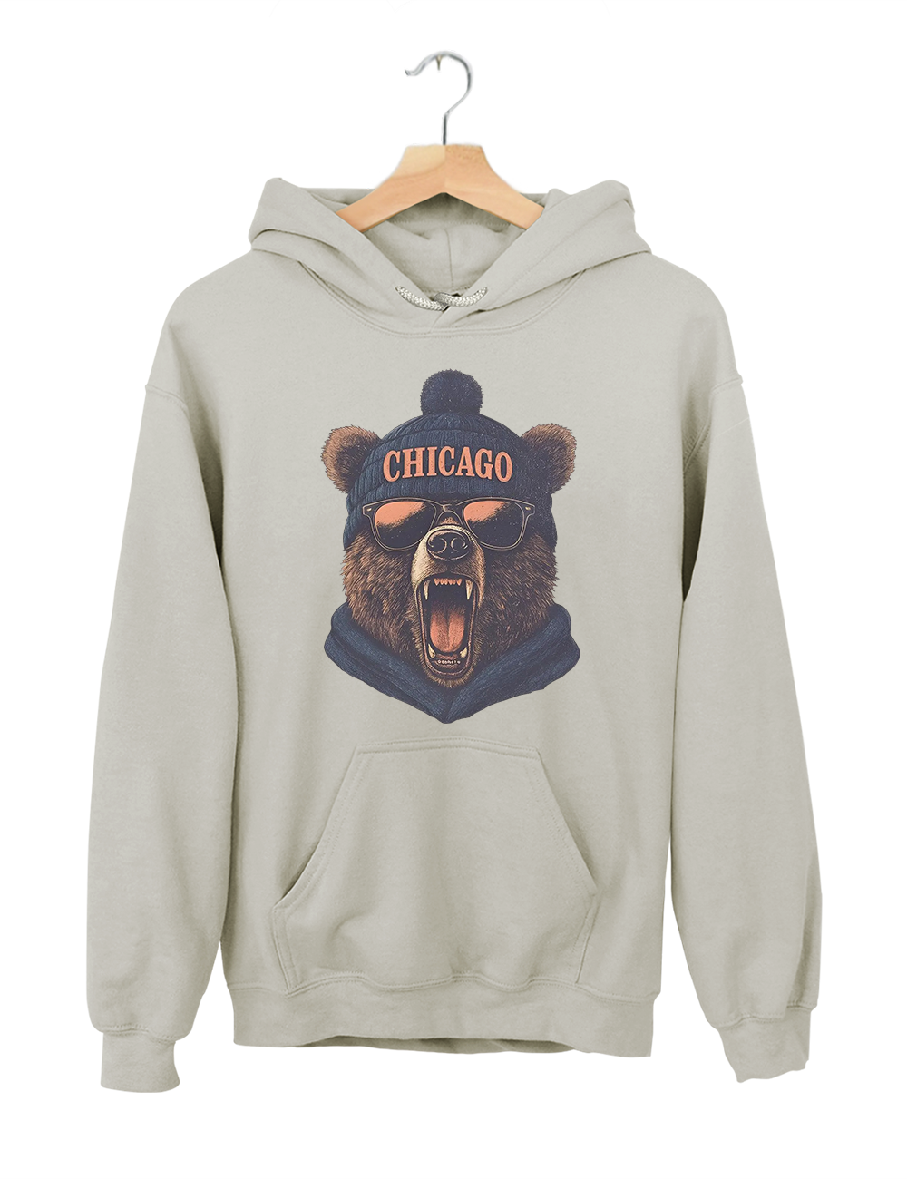 Vintage Chicago Football Hoodie