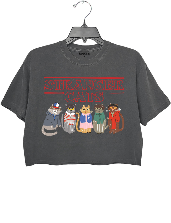 Stranger Things Cats Best Crop Top