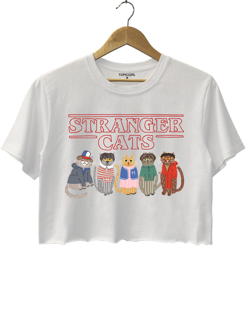 Stranger Things Cats Best Crop Top