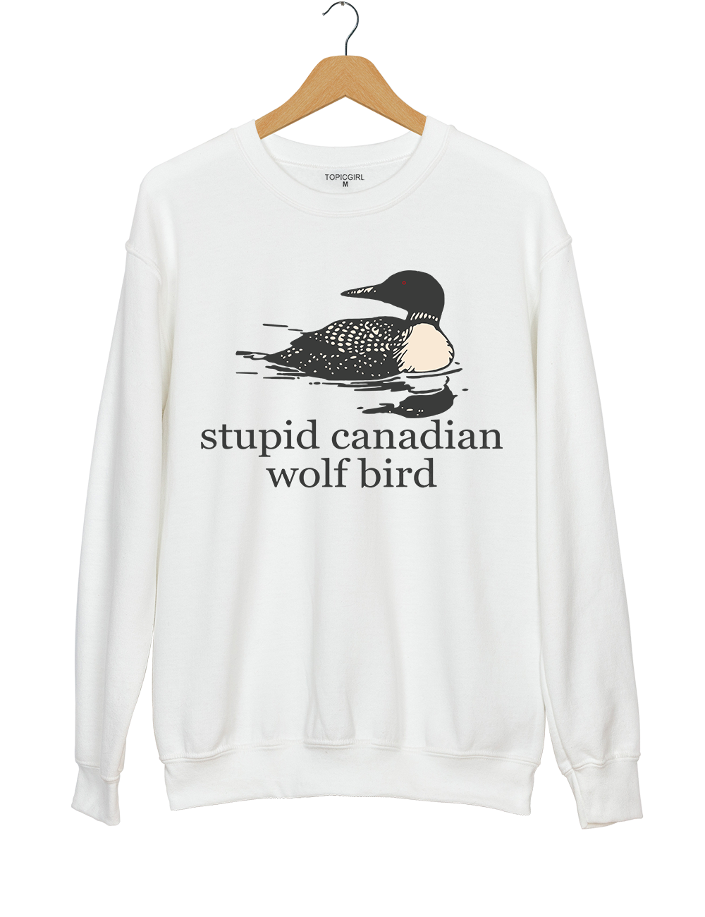 Stupid Canadian Wolf Bird Team Hollanov Sweatshirt