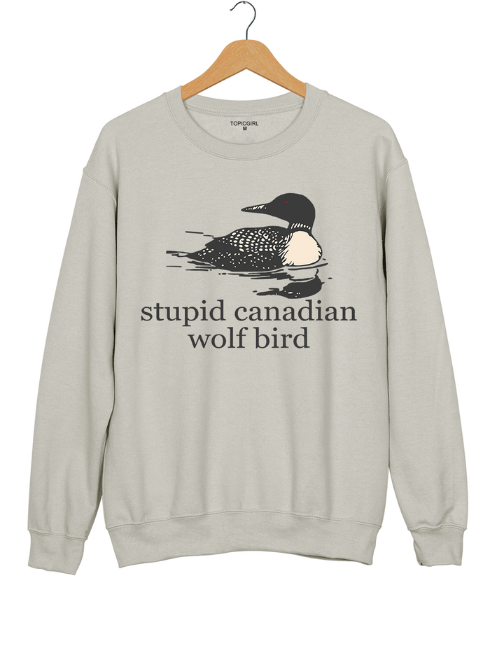 Stupid Canadian Wolf Bird Team Hollanov Sweatshirt