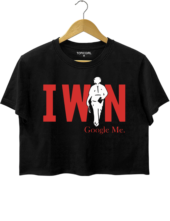 Curt Cignetti I Win Google Me Crop Top