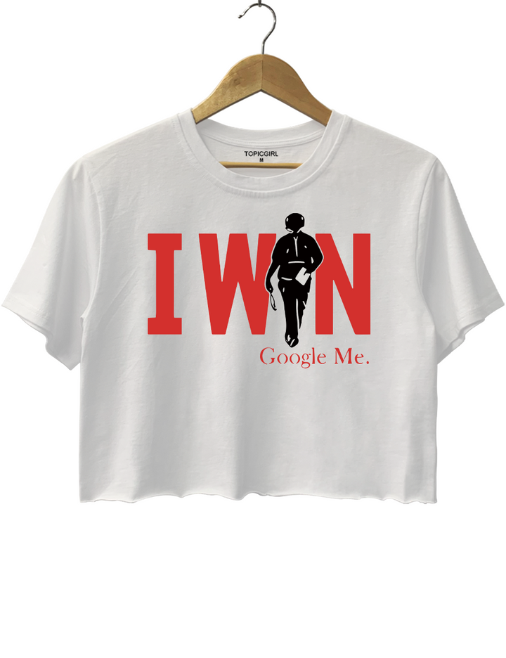 Curt Cignetti I Win Google Me Crop Top