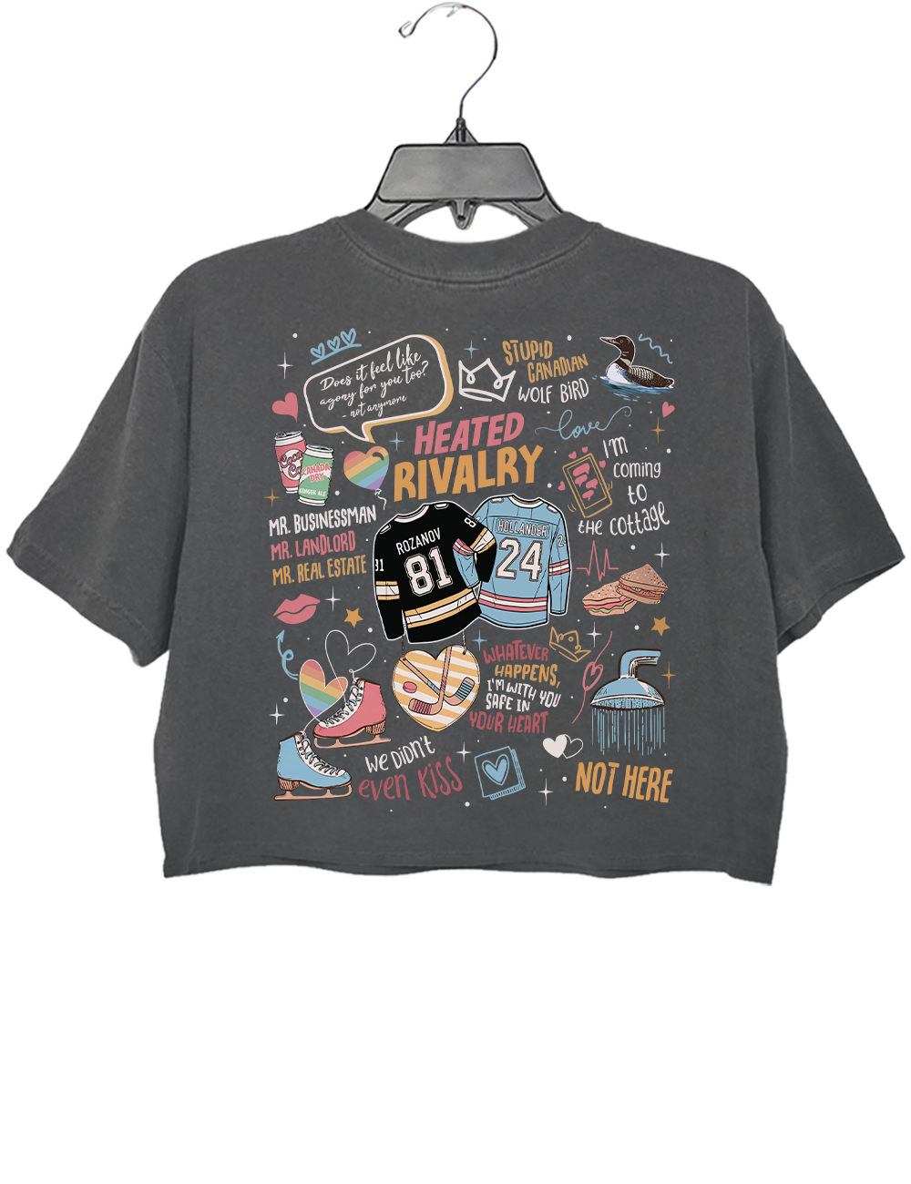 Heated Rivalry Romance Crop Top
