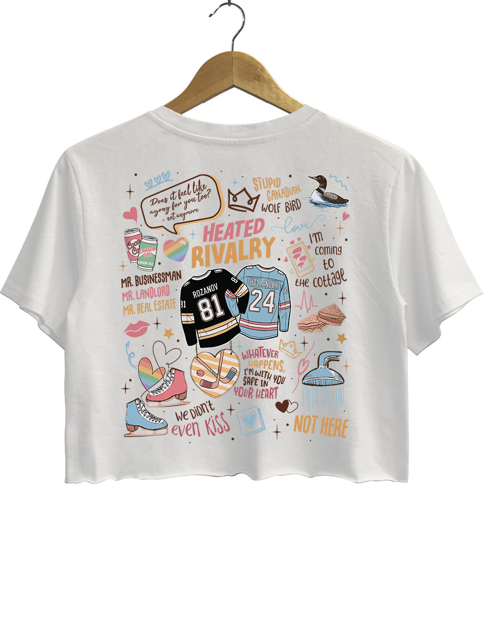 Heated Rivalry Romance Crop Top