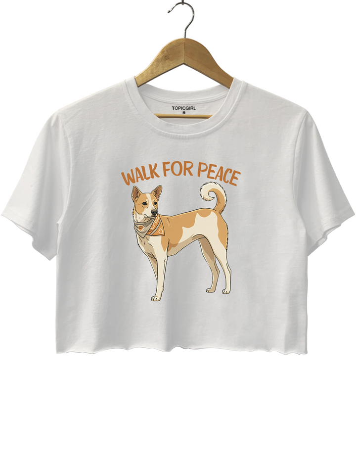 Walk For Peace Dog Crop Top