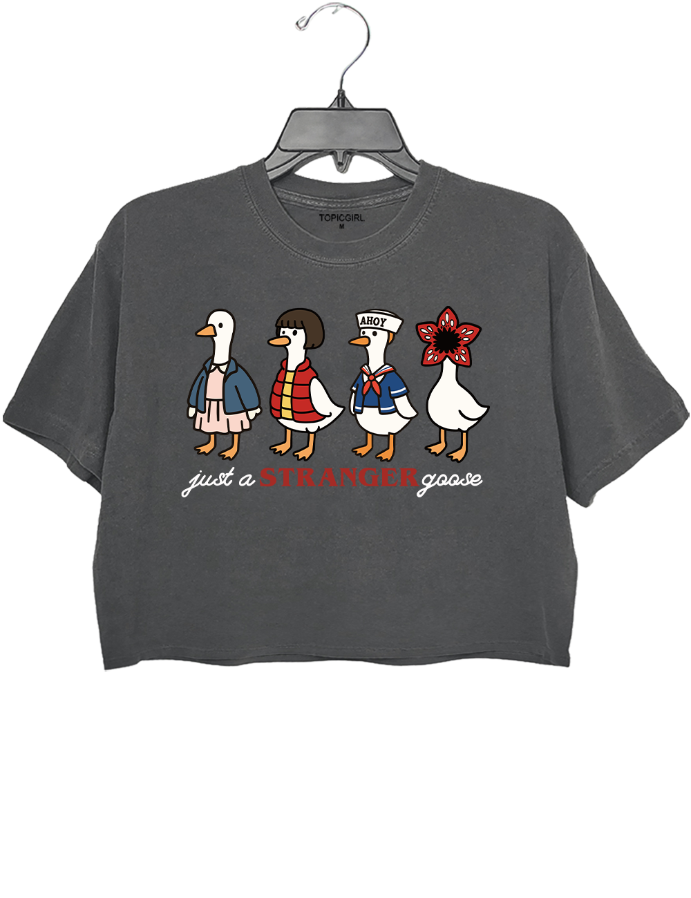 Just A Stranger Goose Crop Top