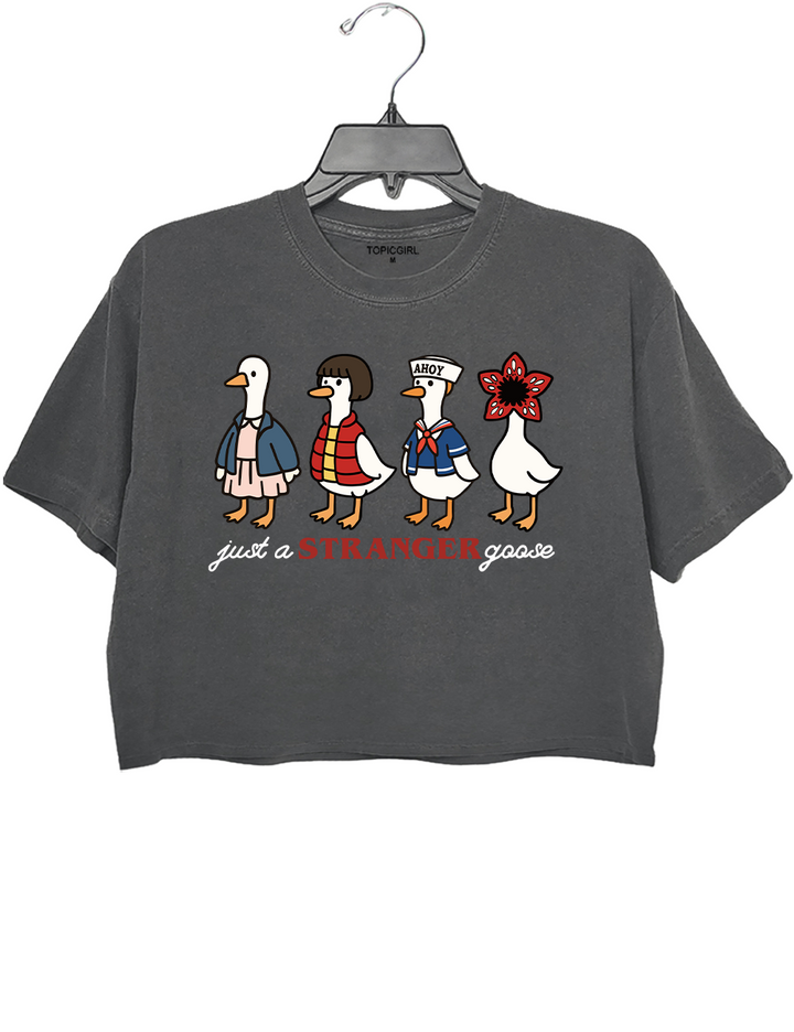 Just A Stranger Goose Crop Top