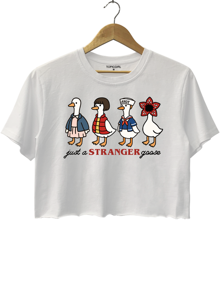 Just A Stranger Goose Crop Top