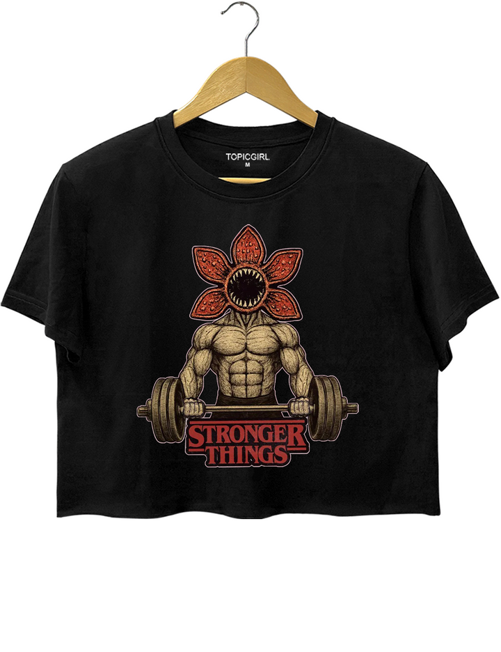 Funny Stranger Things Crop Top