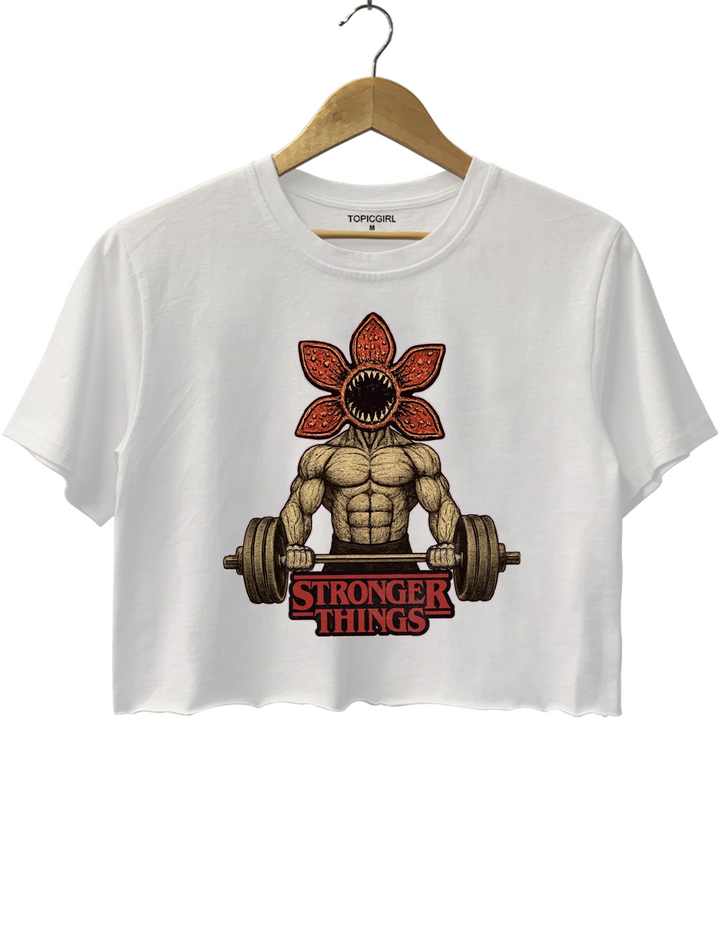 Funny Stranger Things Crop Top