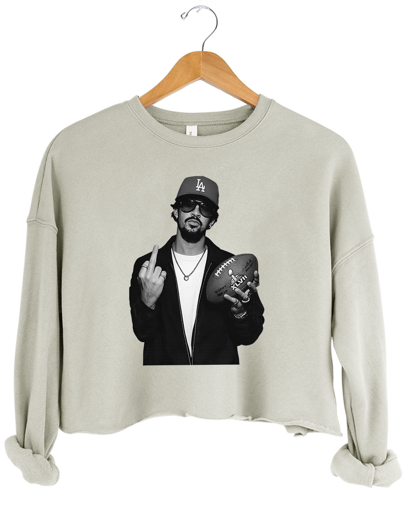 Bad Bunny Bowl 2026 Halftime Show Crop Sweatshirt