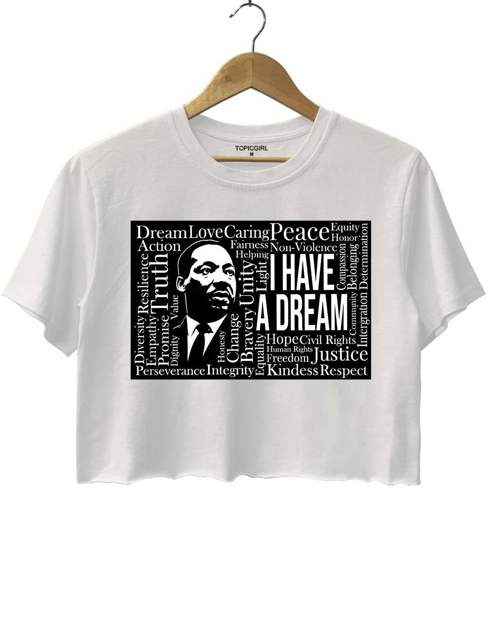 Martin Luther King Jr. Word Crop Top