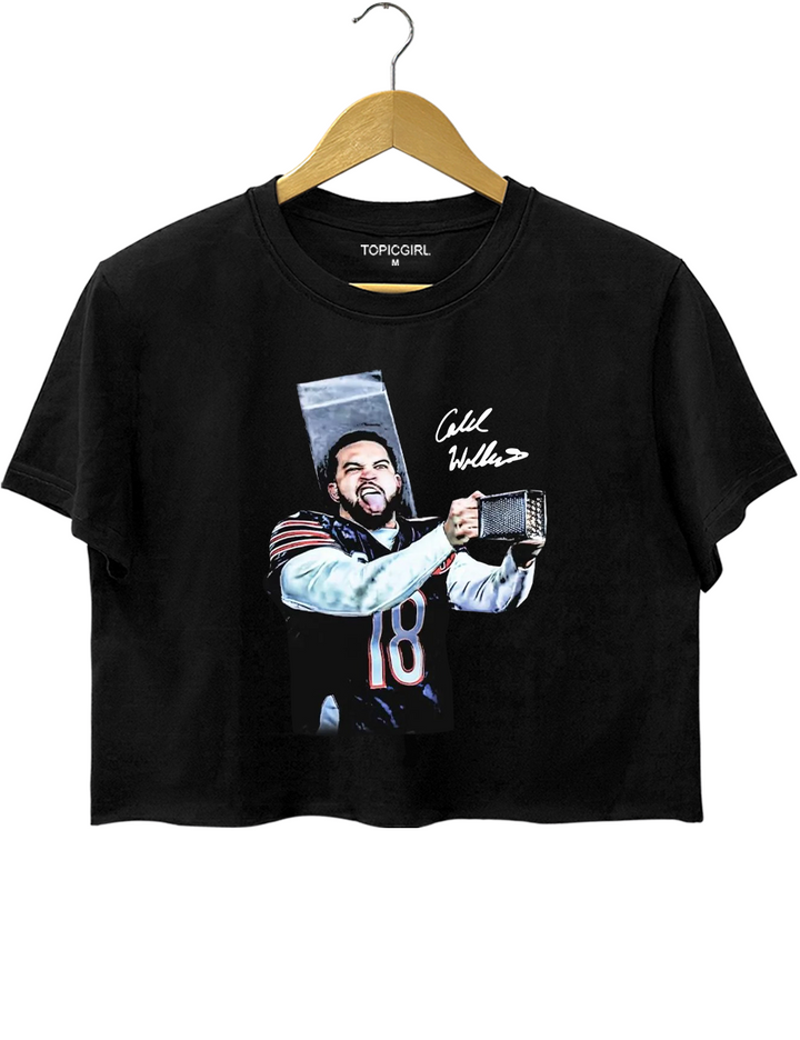 CALEB WILLIAMS “Cheese Grater” Chicago Football Crop Top