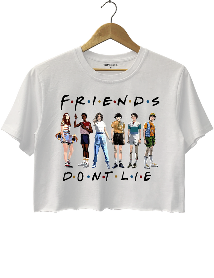 Friends Don't Lie Hawkins Upside Down Crop Top