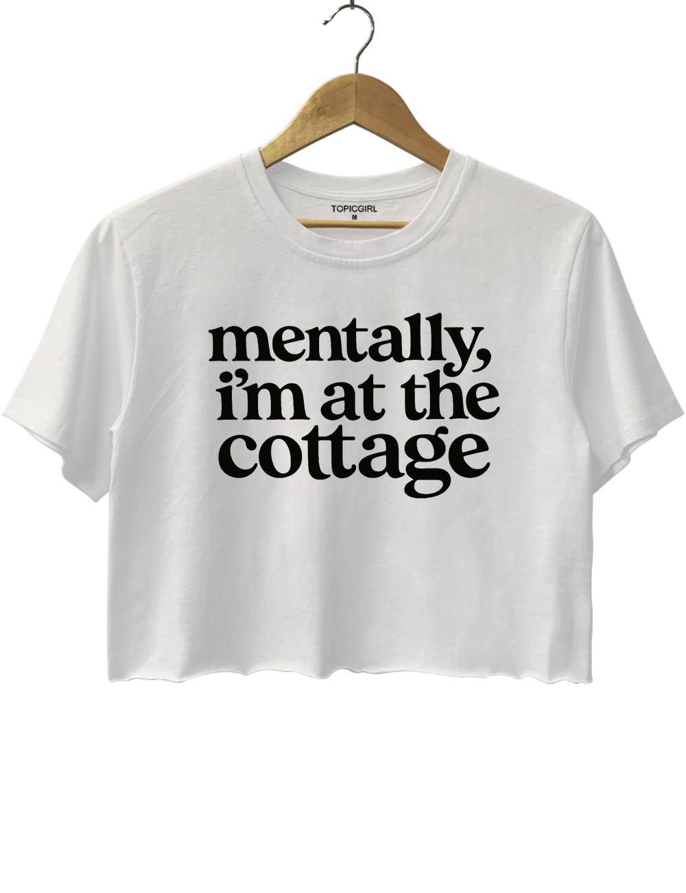 At the Cottage, Bookish Hockey Romance  Crop Top