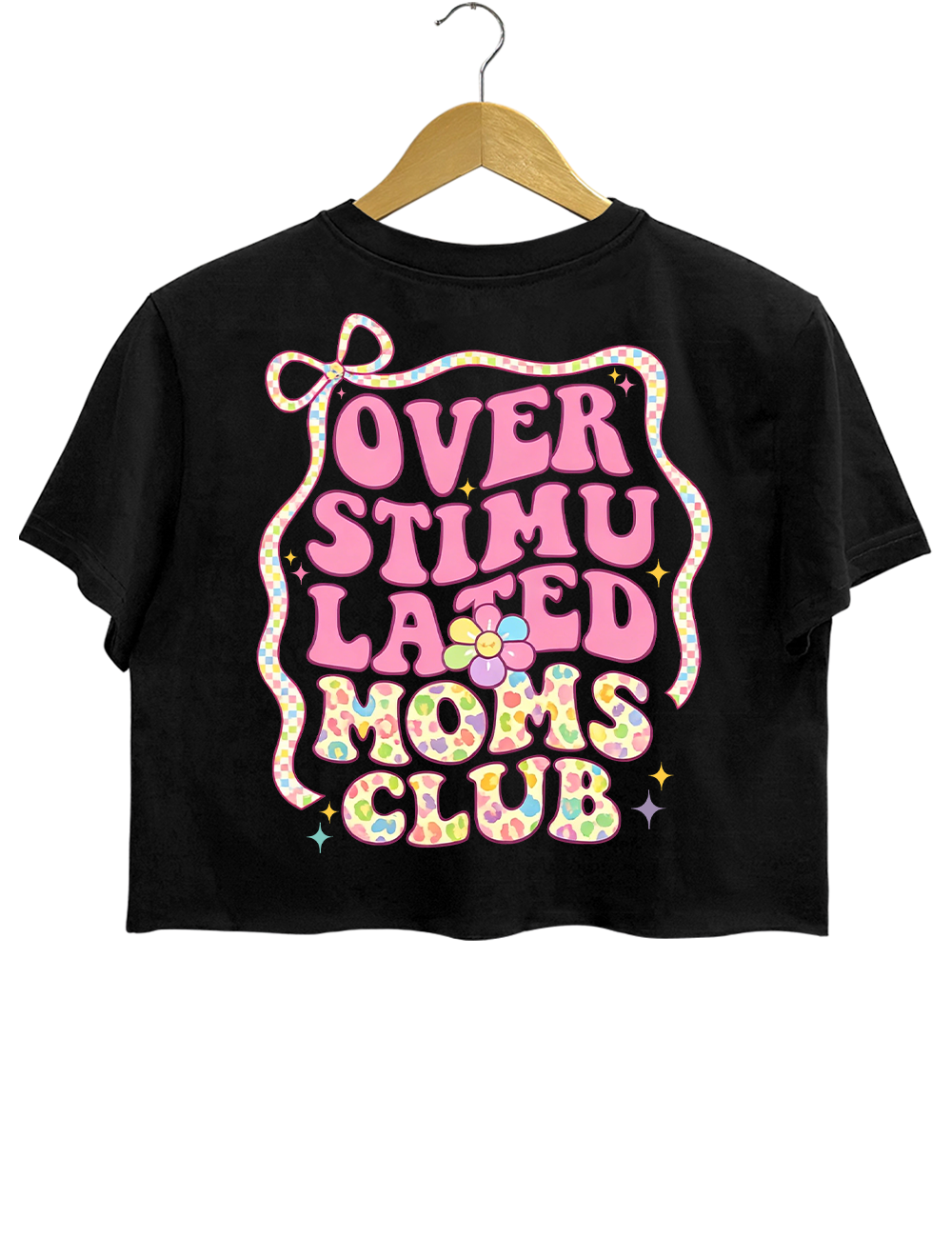 Overstimulated Moms Club Crop Top
