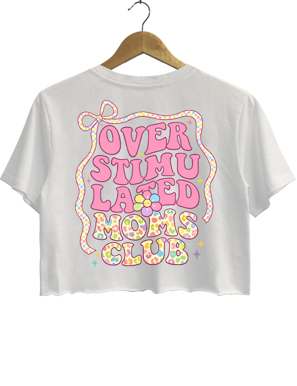 Overstimulated Moms Club Crop Top