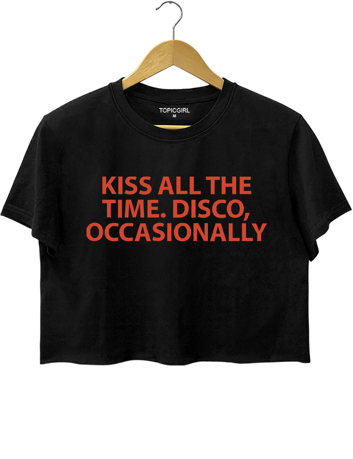 Kiss All The Time. Disco Occasionally Harry Styles Album Crop Top