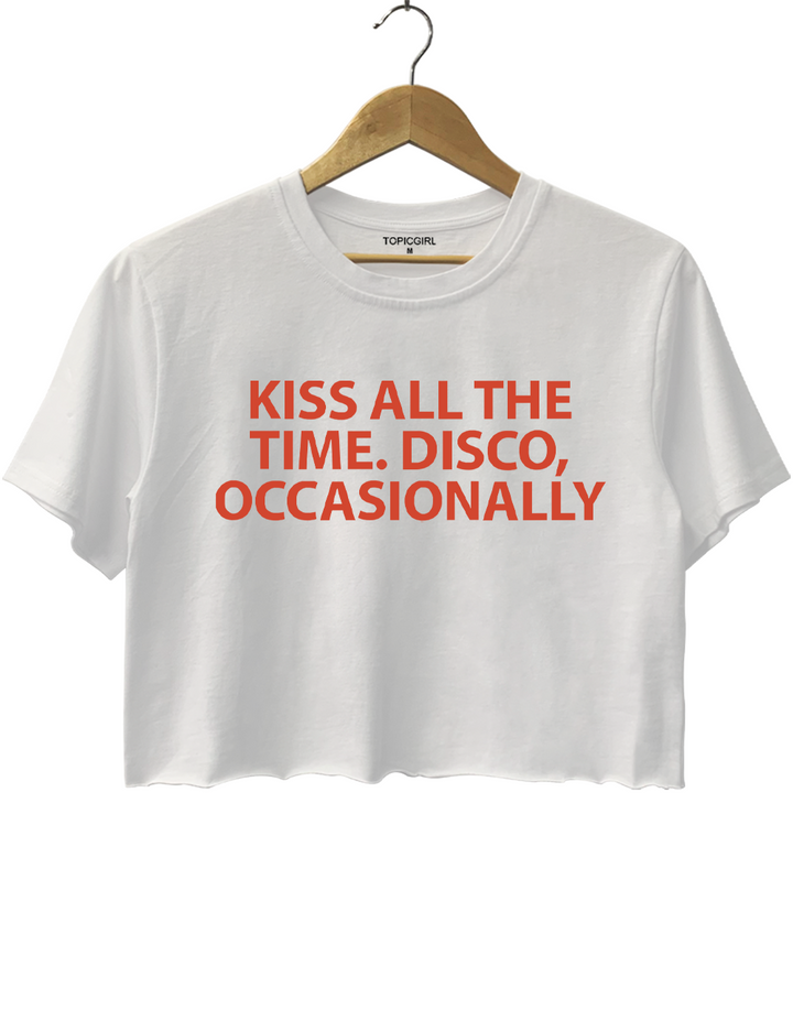 Kiss All The Time. Disco Occasionally Harry Styles Album Crop Top