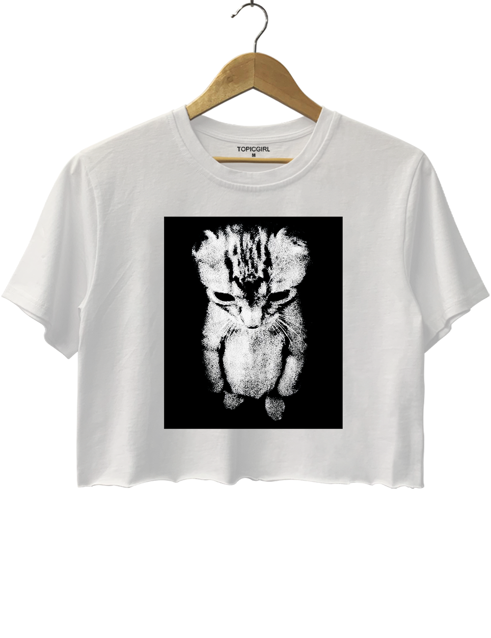 Sad Kitten Crop Top