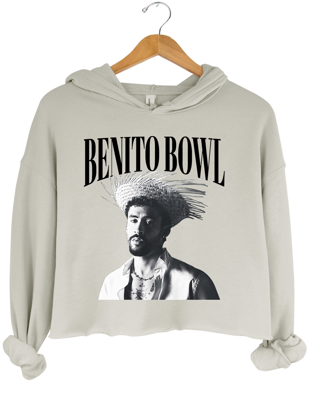 Bad Bunny Benito Bowl Crop Hoodie