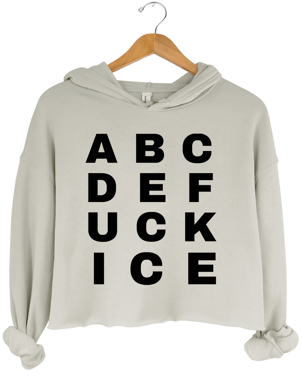 Abolish ICE  Crop Hoodie