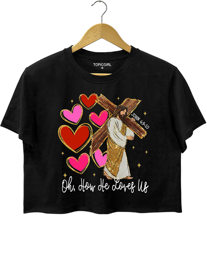 Loved Before Love Valentines Day Crop Top