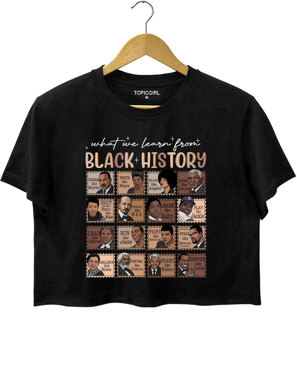 What We Learn From Black History Crop Top