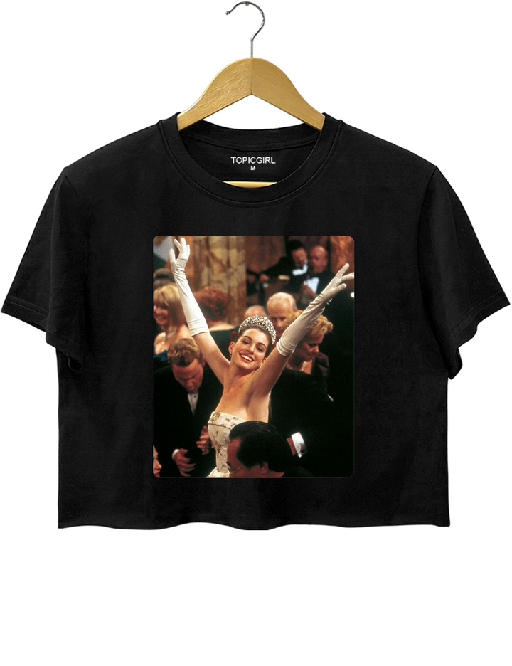 Vintage Anne Hathaway Genovia Princess Diaries Crop Top