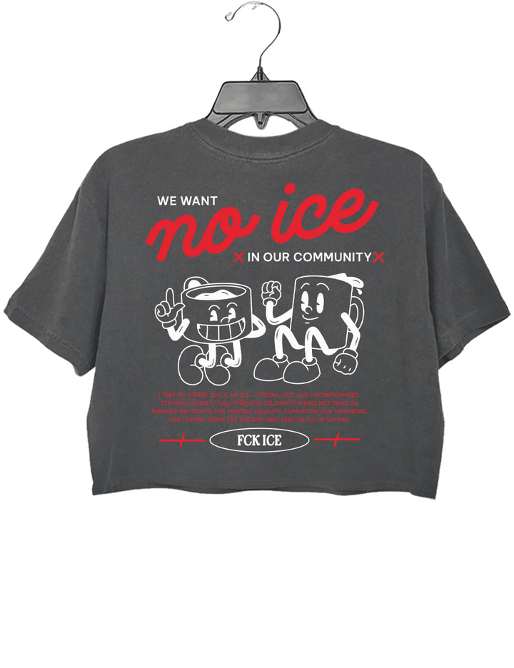 Retro Abolish ICE Crop Top