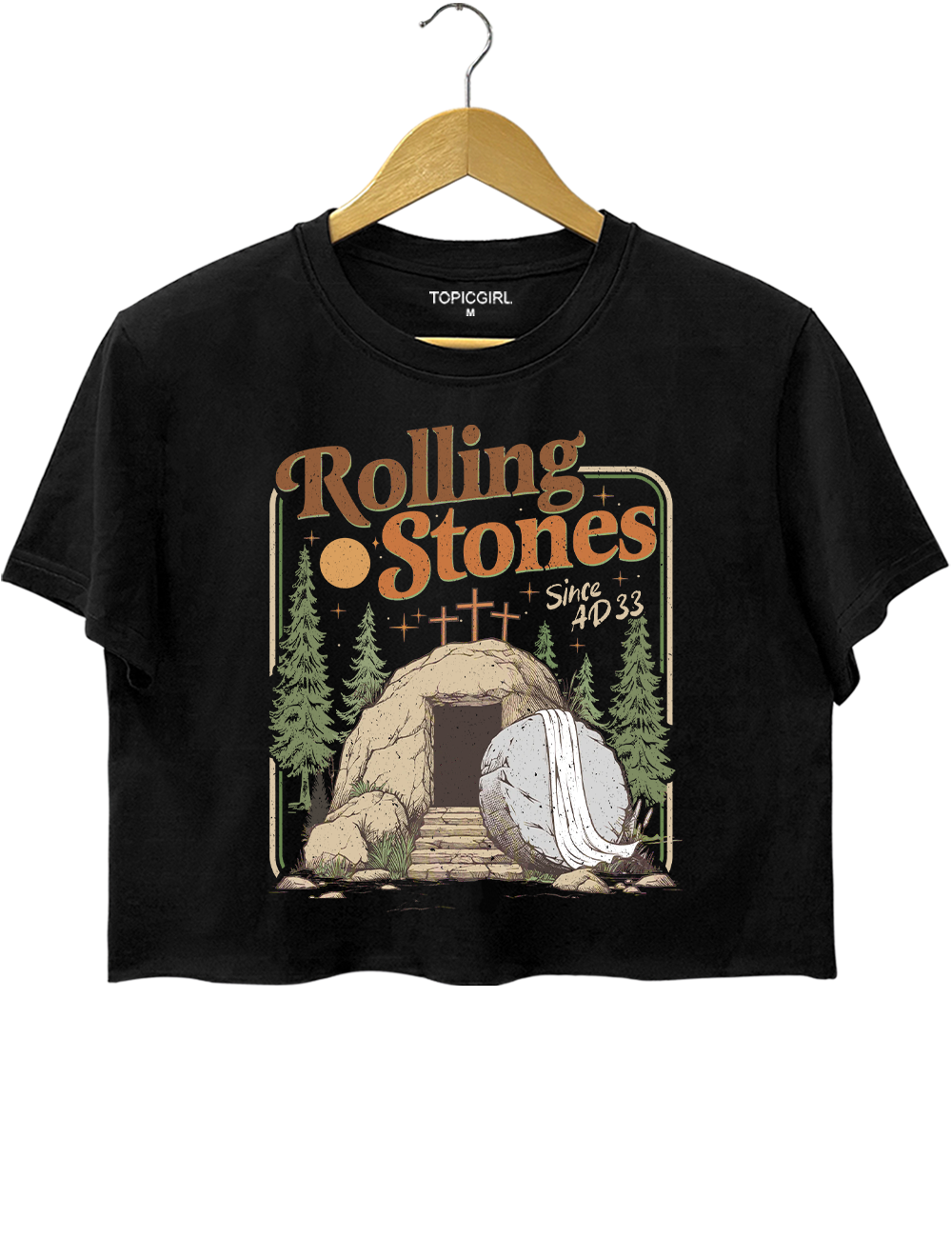 Rolling Stones He Is Risen Crop Top