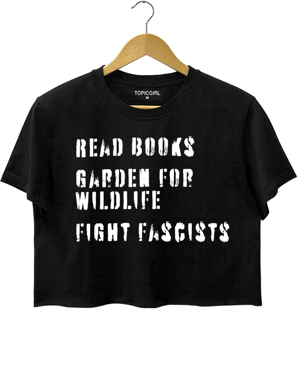 Read Books Garden for Wildlife Fight Crop Top