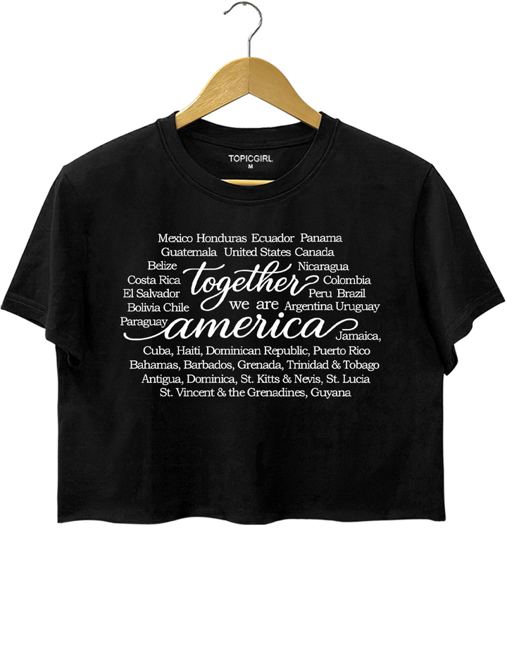 Together We Are America Crop Top